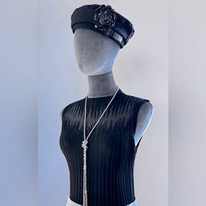 Tank Top Sleeveless Corset Vest Half Turtleneck Shirt Blouse